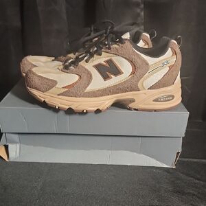 New Balance 530 Sneakers in Brown and Cream